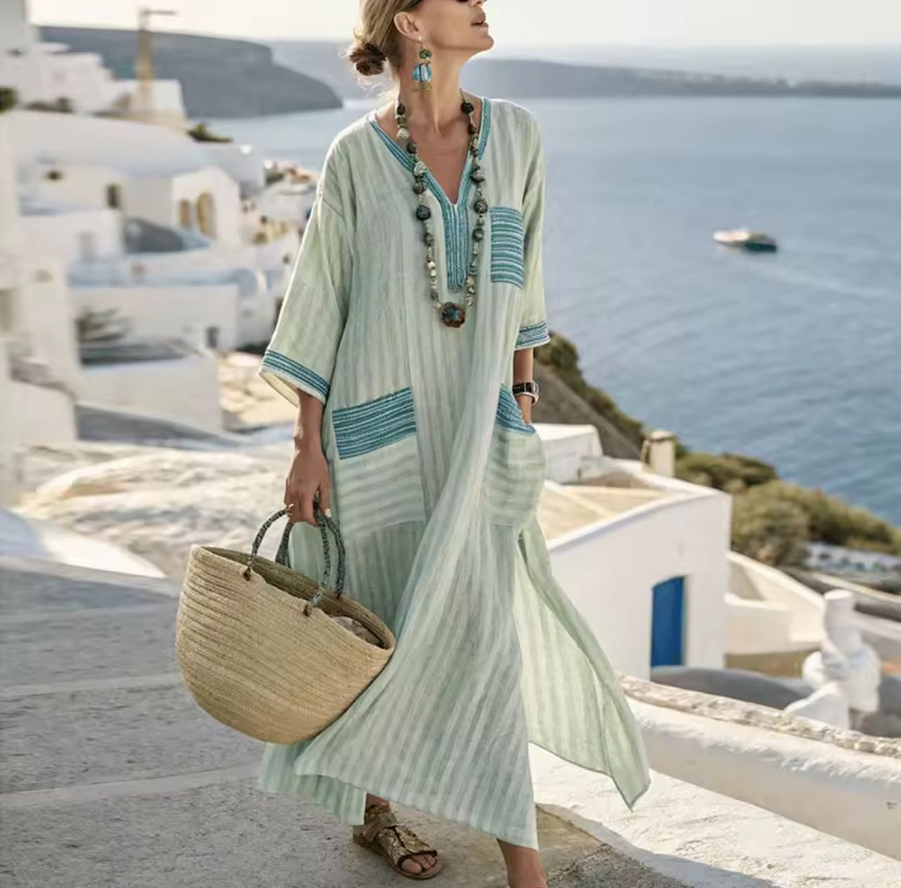 Kyra | Lång strandklänning för en stilfull sommarlook