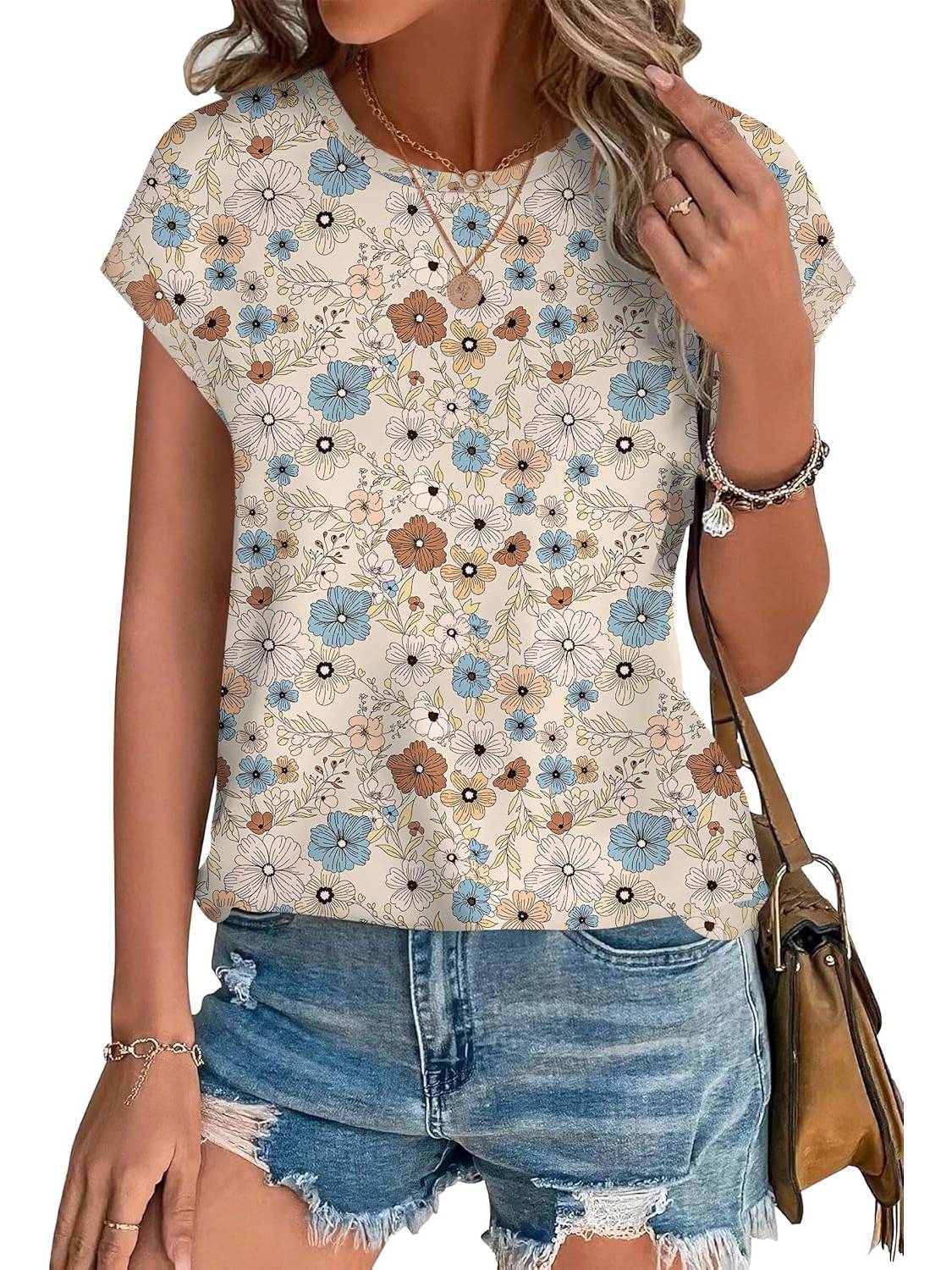 Necie | Chic blus med tryck