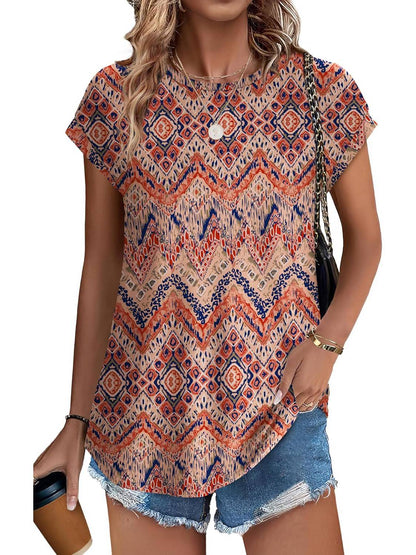 Necie | Chic blus med tryck