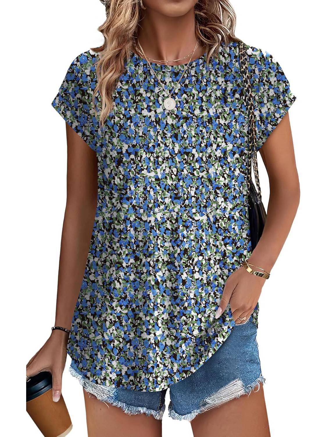 Necie | Chic blus med tryck