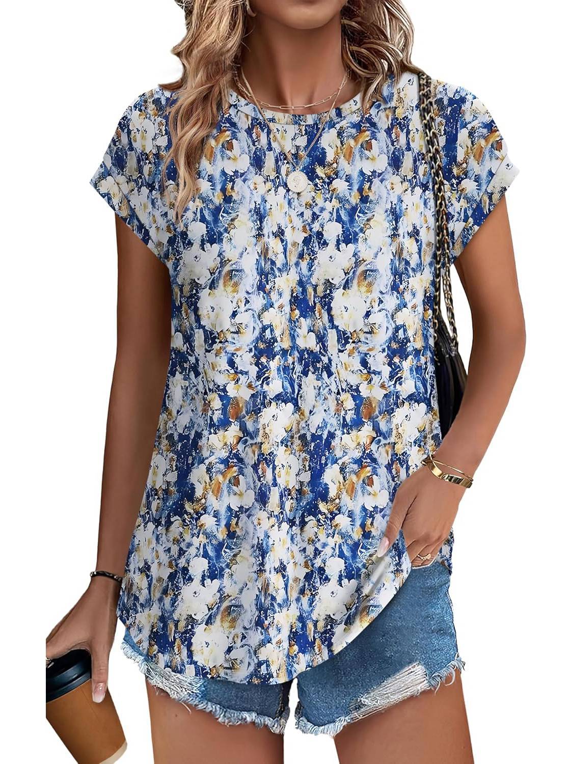 Necie | Chic blus med tryck