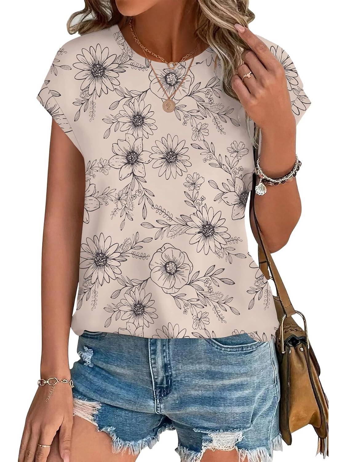 Necie | Chic blus med tryck