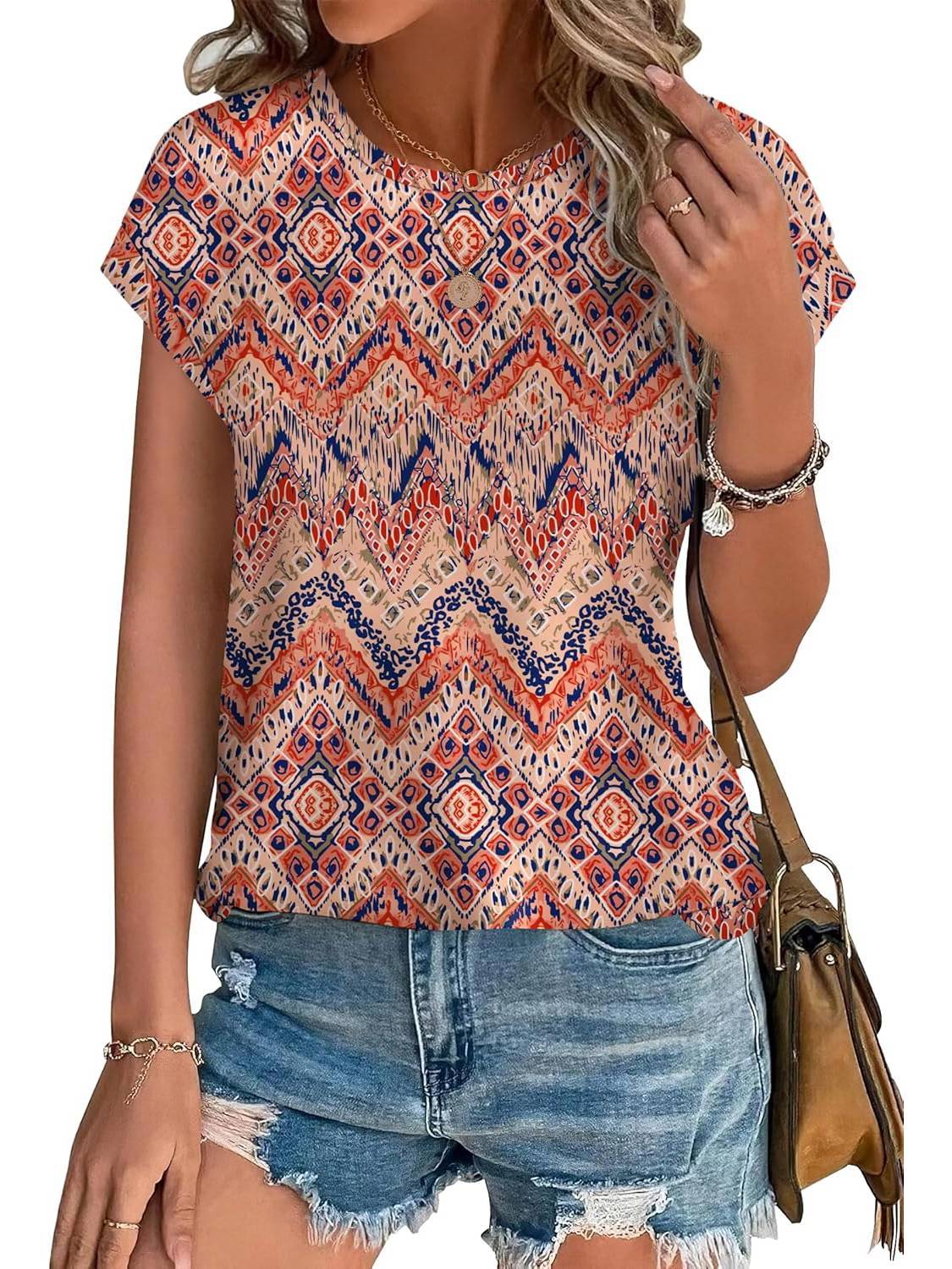 Necie | Chic blus med tryck