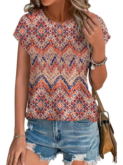 Necie | Chic blus med tryck