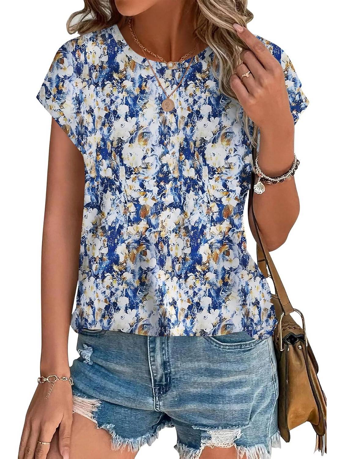 Necie | Chic blus med tryck