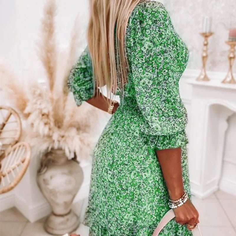 Keely | Elegant blommig klänning