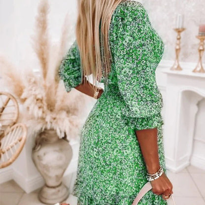 Keely | Elegant blommig klänning
