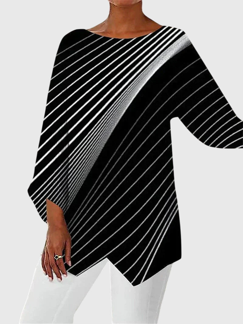 Alayah | Elegant topp med rund halsringning
