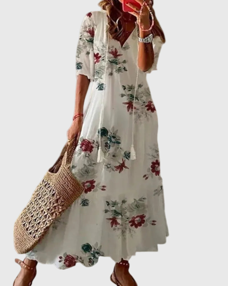 Sofia | Boho vintage maxiklänning för sommaren