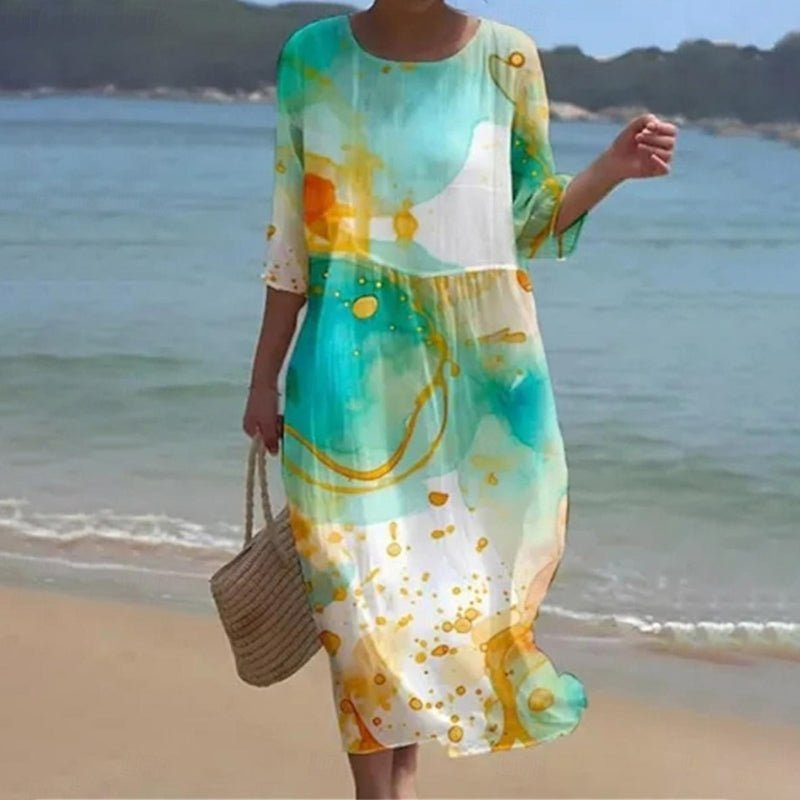 Zara | Blomklänning Sunset