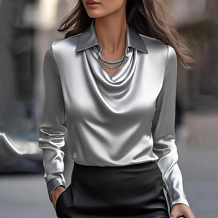 Glyn | Elegant blus i satin