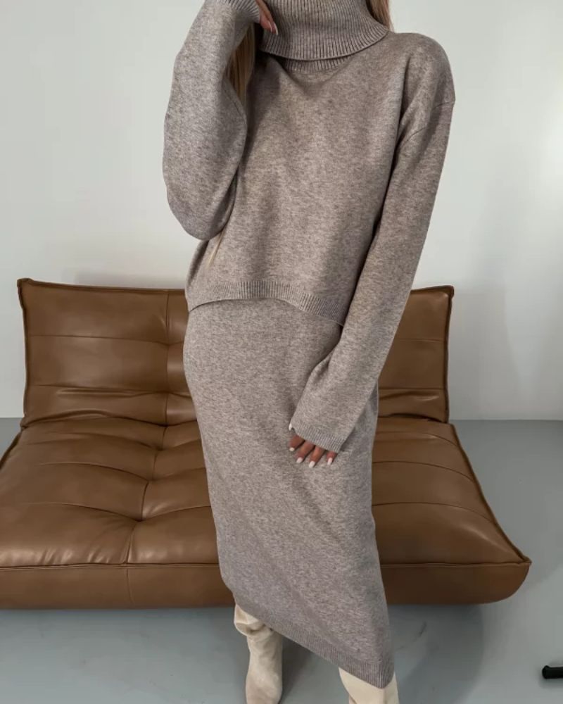 Dilia | Set med Eleganta Stickade Plagg