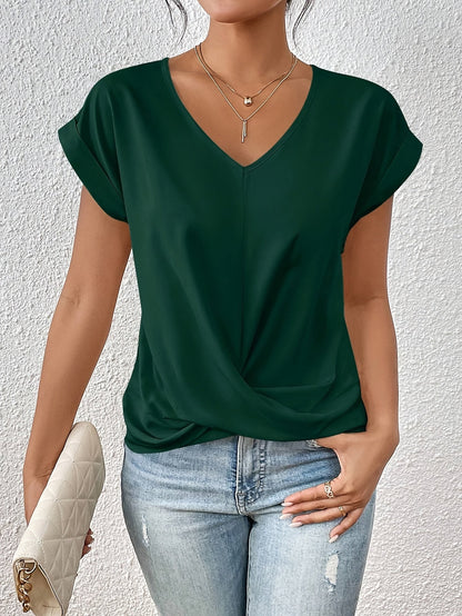 Zoe | Elegant t-shirt med hjärtformad halsringning