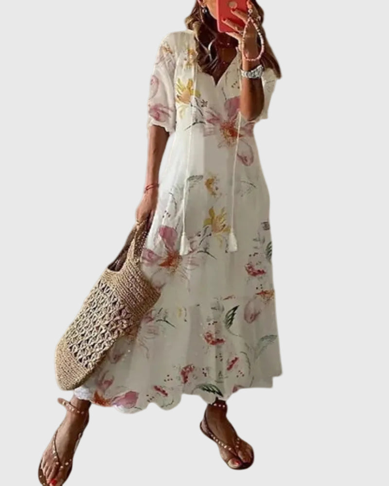 Sofia | Boho vintage maxiklänning för sommaren