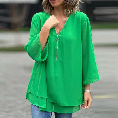 Lorelai | Elegant blus i chiffong