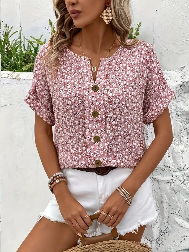 Verna | Blommig blus