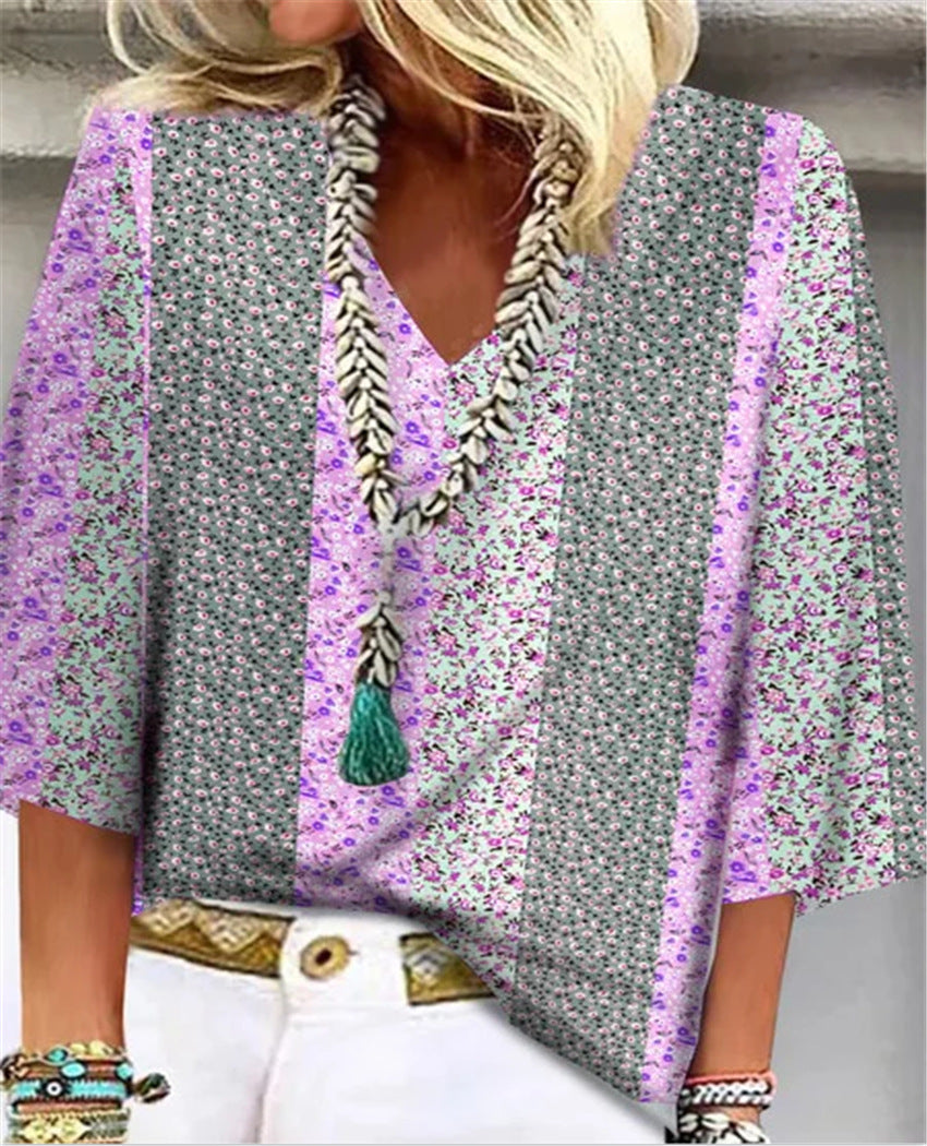 Anika | Blommig blus