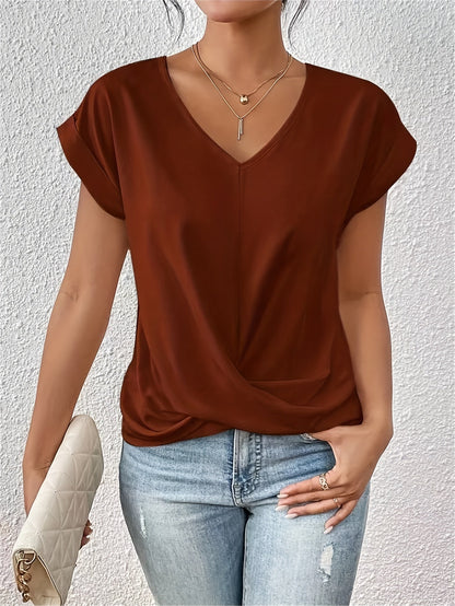 Zoe | Elegant t-shirt med hjärtformad halsringning
