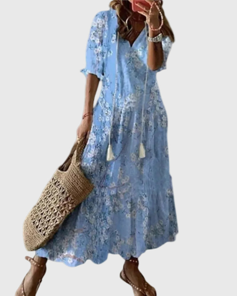 Sofia | Boho vintage maxiklänning för sommaren