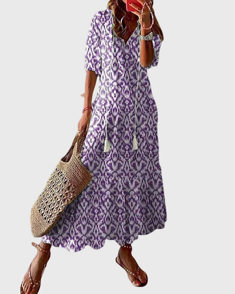 Sofia | Boho vintage maxiklänning för sommaren