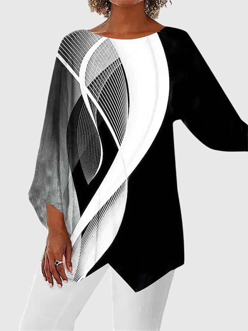Alayah | Elegant topp med rund halsringning