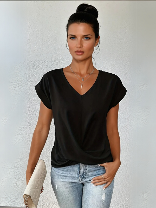 Zoe | Elegant t-shirt med hjärtformad halsringning