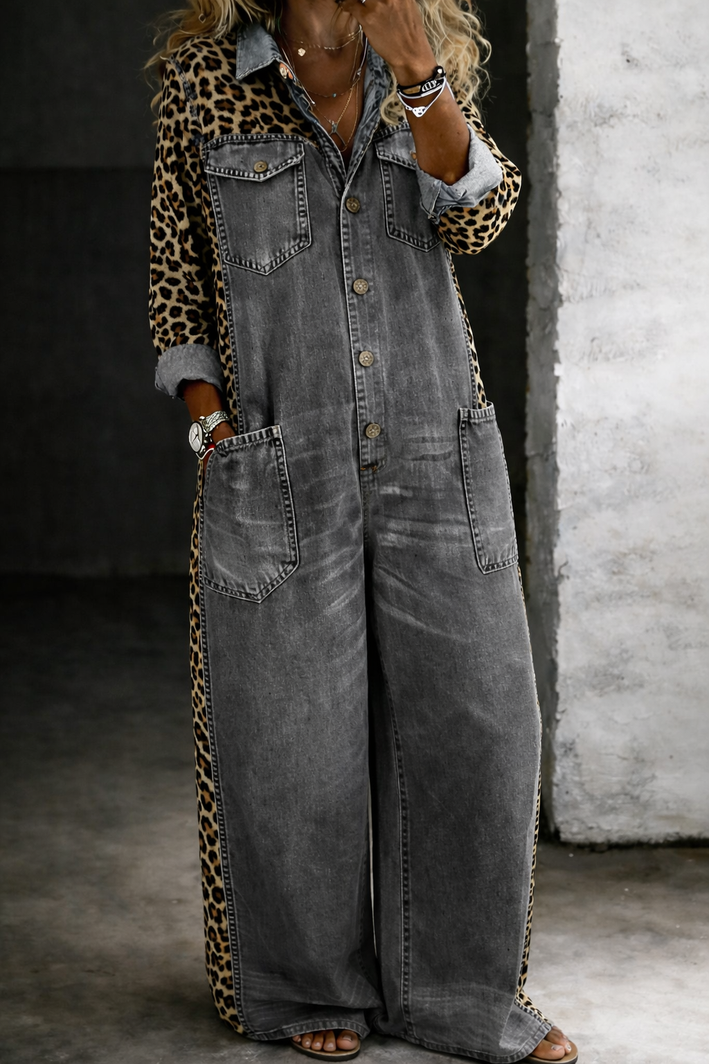 Amanda | Skjortjumpsuit i Ett Stycke