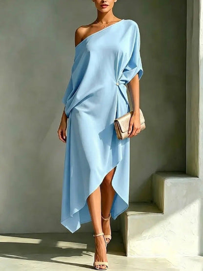 Camila – Elegant Asymmetrisk Klänning