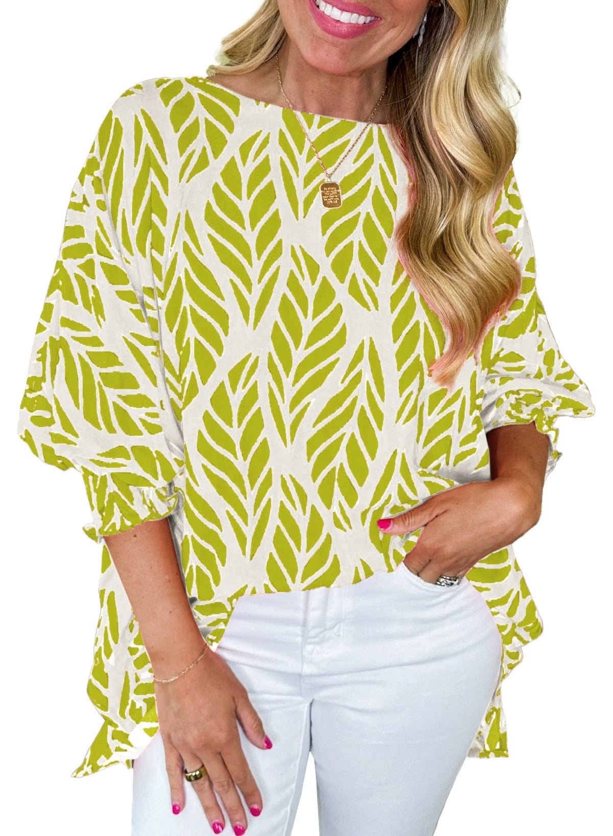 Risa | Elegant blus med puffärmar