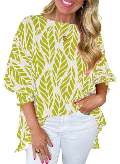 Risa | Elegant blus med puffärmar