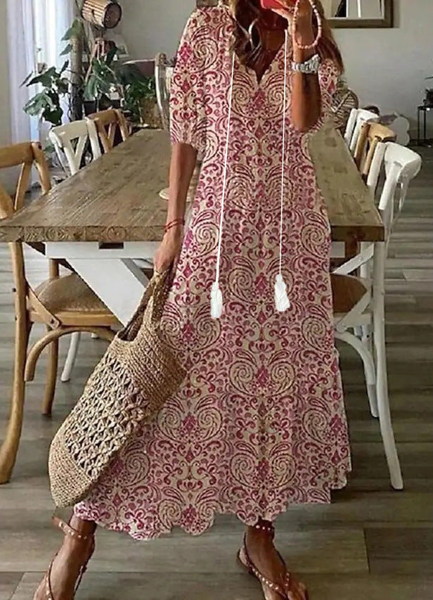 Sofia | Boho vintage maxiklänning för sommaren