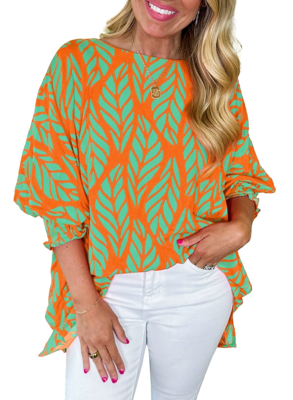 Risa | Elegant blus med puffärmar