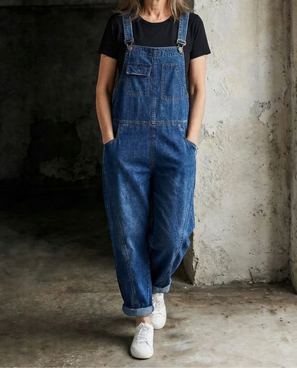 Jade | Baggy Jeans-hängselbyxor