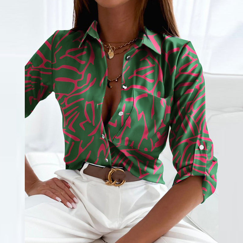 Elisa | Klassisk blus med krage