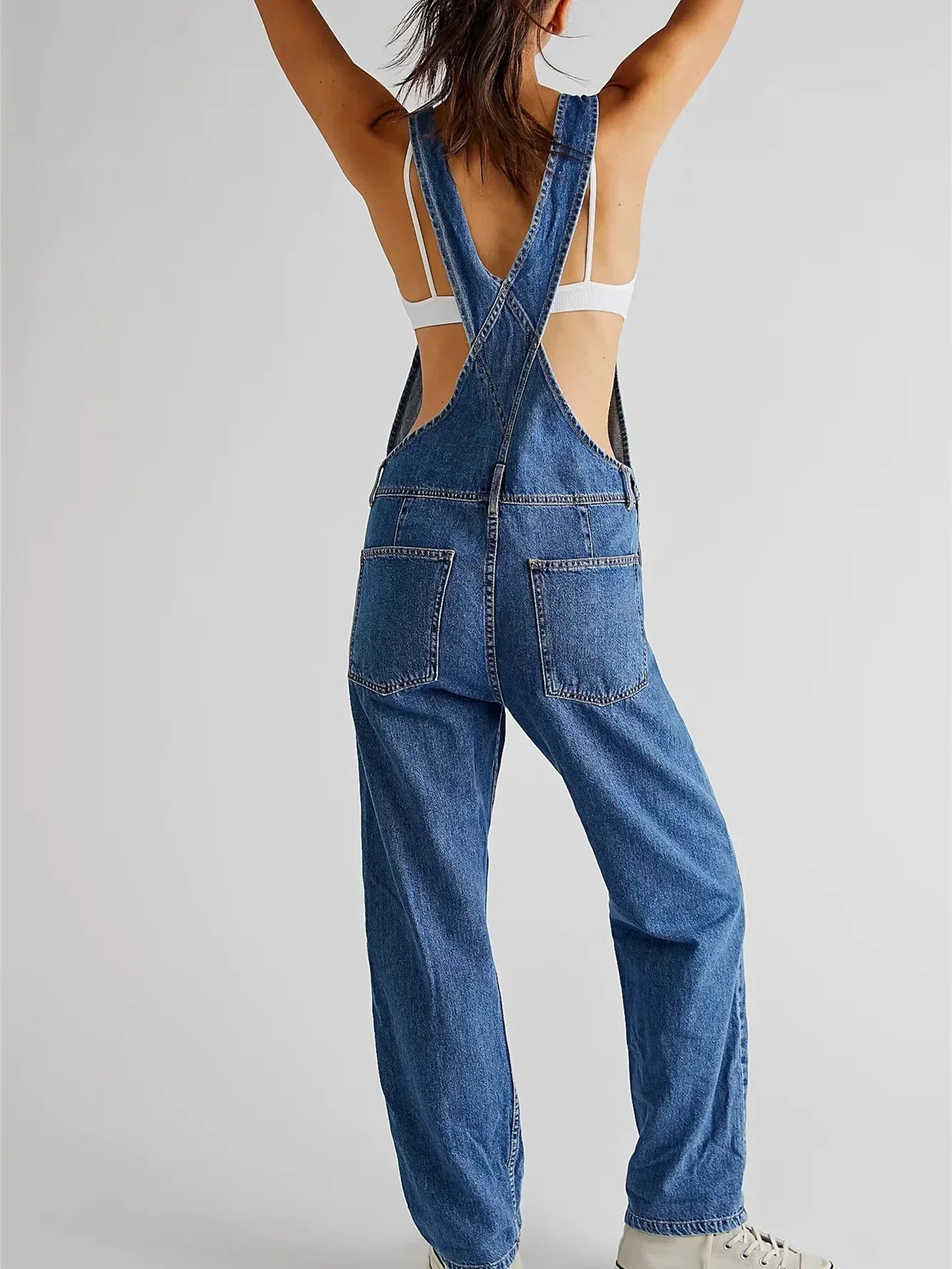 Riley | Klassiska Jeans-hängselbyxor