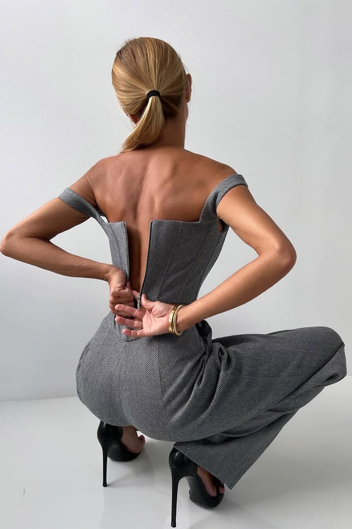 Grace – Tredelat Set med Dubbelknäppt Blazer