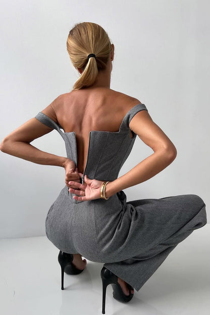Grace – Tredelat Set med Dubbelknäppt Blazer