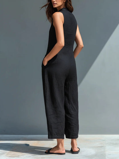 Lotte | Minimalistisk Ärmlös Jumpsuit