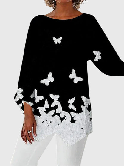 Alayah | Elegant topp med rund halsringning