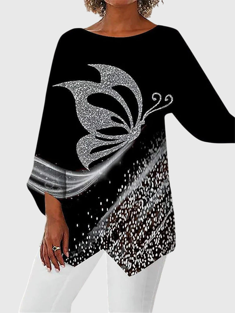 Alayah | Elegant topp med rund halsringning