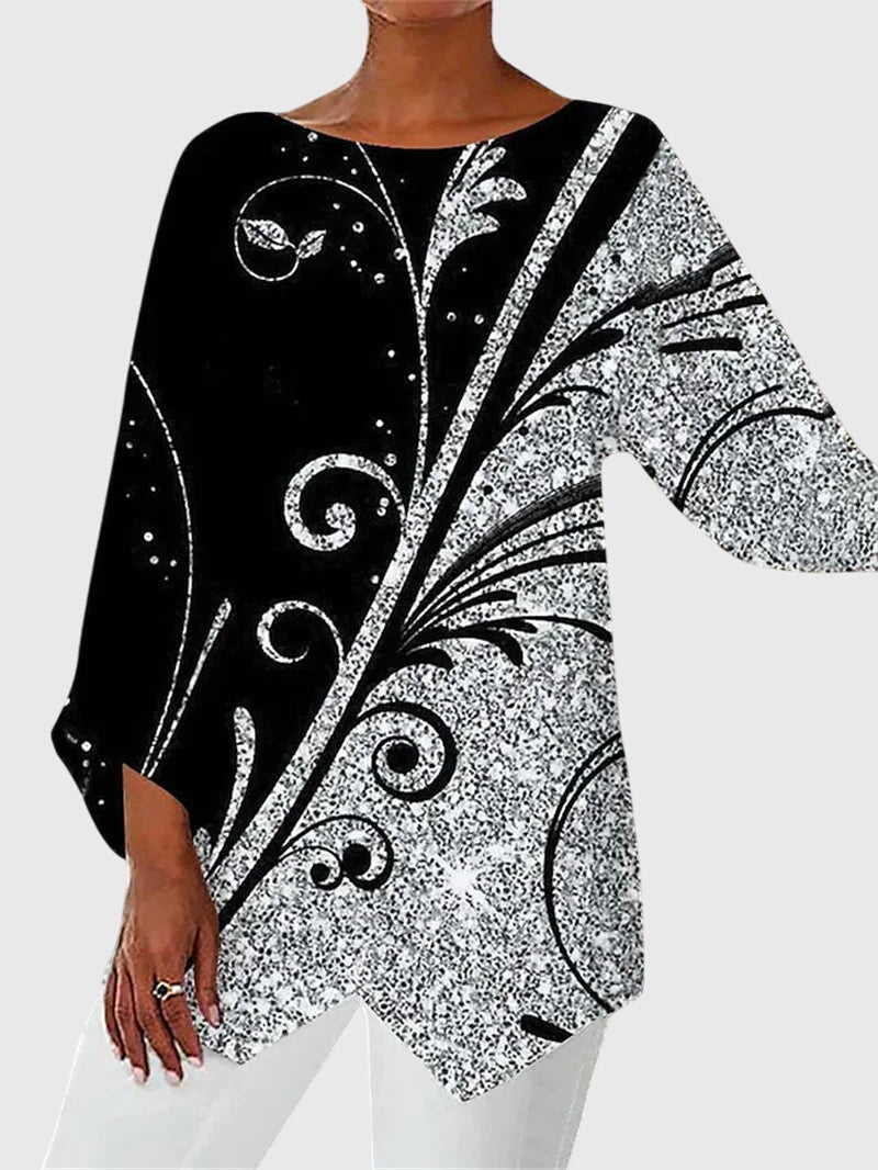 Alayah | Elegant topp med rund halsringning