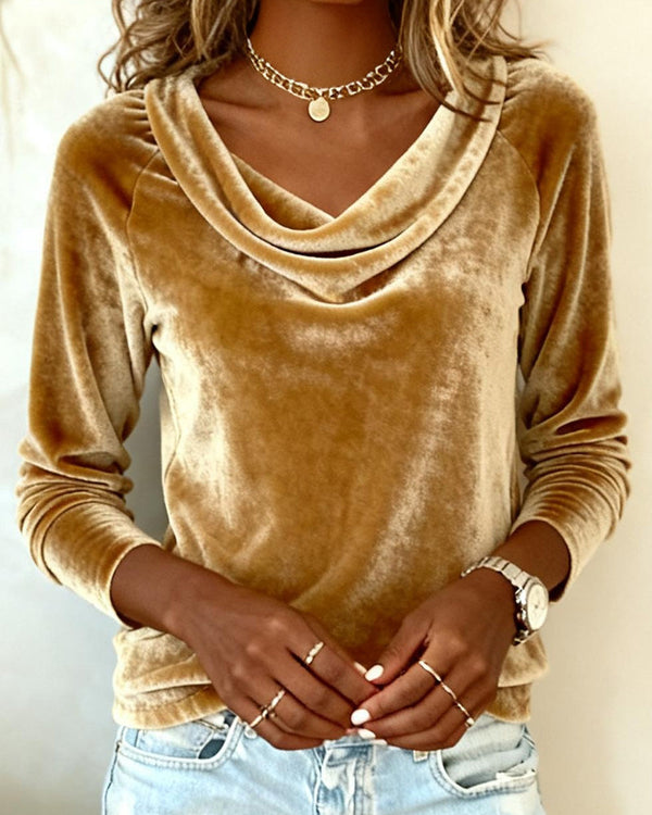 Margaret | Draperad topp i sammet