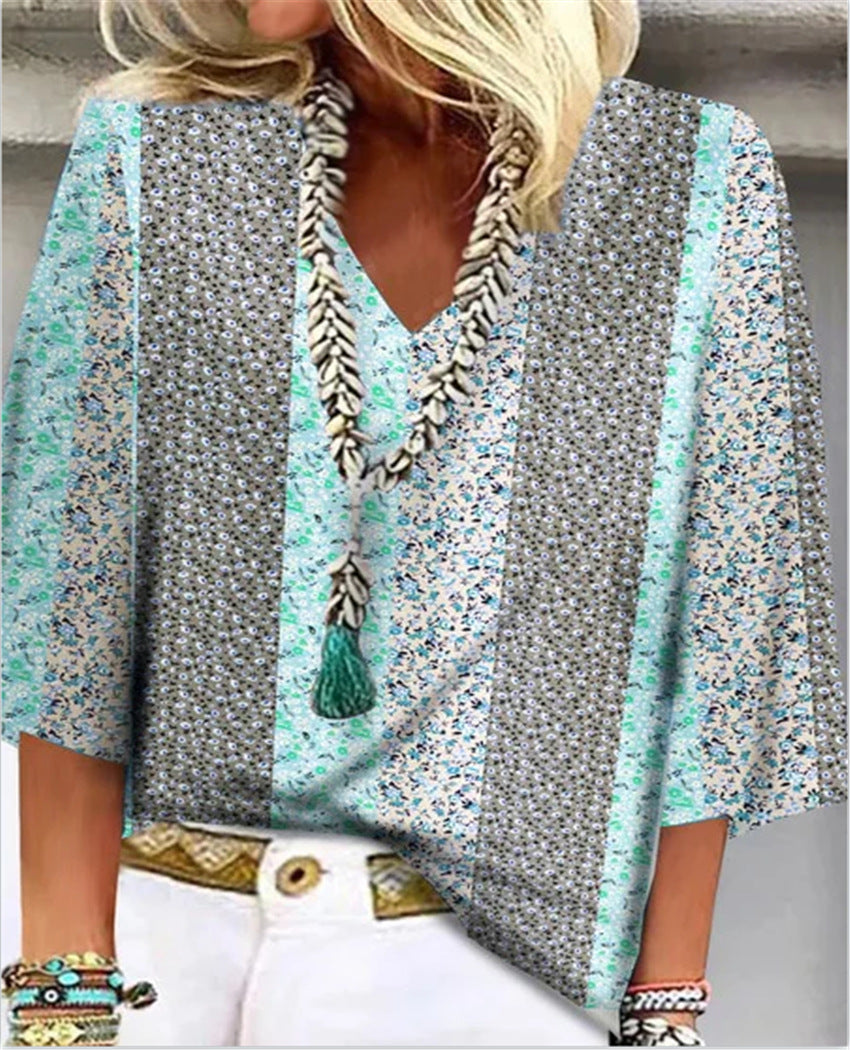 Anika | Blommig blus