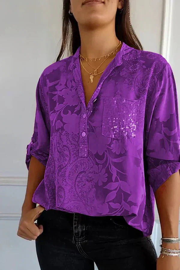 Pauline | Elegant topp med paljetter