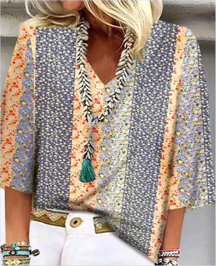Anika | Blommig blus