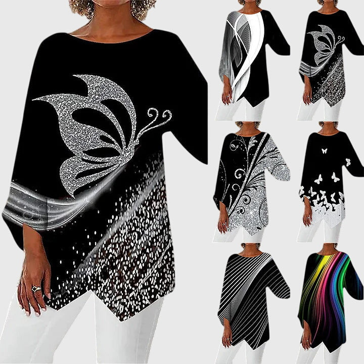 Alayah | Elegant topp med rund halsringning