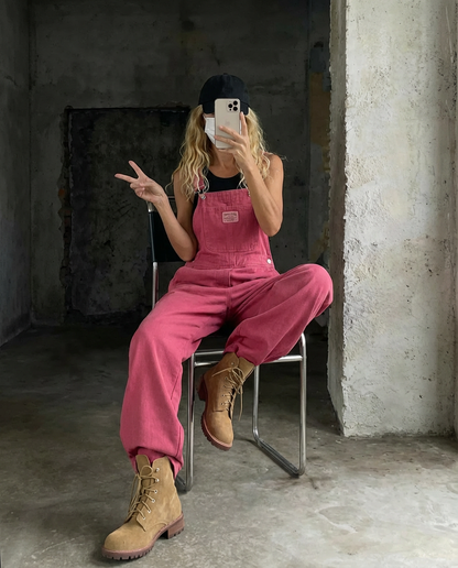 Chloe | Hängselbyxor med Vida Ben