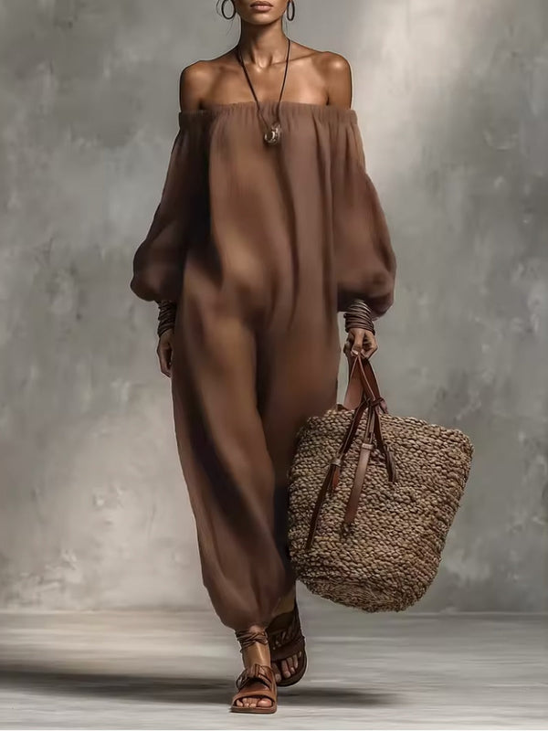 Fenna | Bustier-jumpsuit med Ärmar