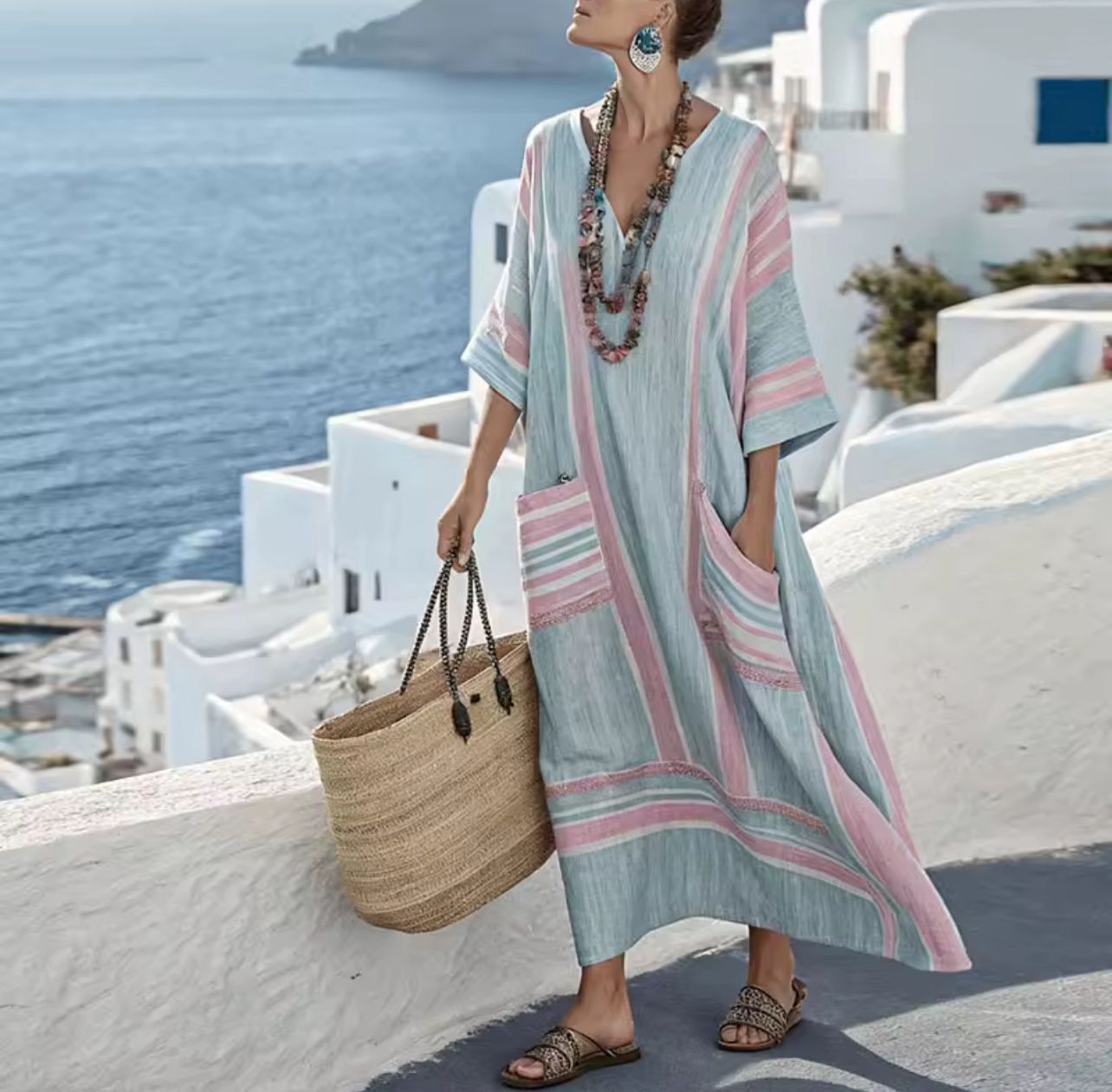 Kyra | Lång strandklänning för en stilfull sommarlook