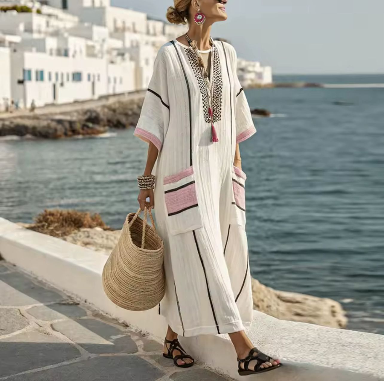 Kyra | Lång strandklänning för en stilfull sommarlook